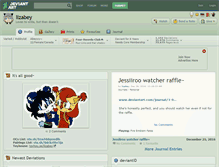 Tablet Screenshot of lizabey.deviantart.com