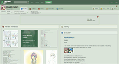 Desktop Screenshot of kiseki-hotori.deviantart.com
