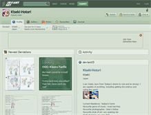 Tablet Screenshot of kiseki-hotori.deviantart.com