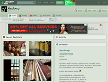 Tablet Screenshot of alexsocop.deviantart.com