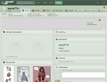 Tablet Screenshot of mariaftw.deviantart.com