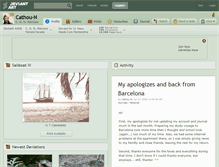 Tablet Screenshot of cathou-n.deviantart.com