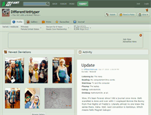 Tablet Screenshot of differentyethyper.deviantart.com