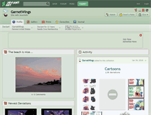 Tablet Screenshot of garnetwings.deviantart.com