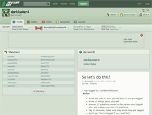 Tablet Screenshot of darkluster4.deviantart.com