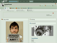Tablet Screenshot of caesarpower.deviantart.com