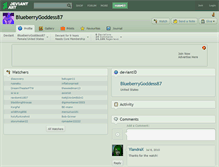 Tablet Screenshot of blueberrygoddess87.deviantart.com