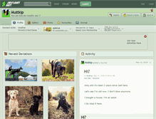 Tablet Screenshot of muttkip.deviantart.com