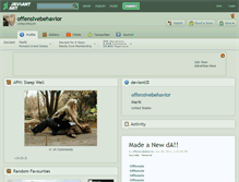 Tablet Screenshot of offensivebehavior.deviantart.com