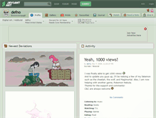 Tablet Screenshot of defno.deviantart.com
