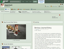 Tablet Screenshot of dopaminart.deviantart.com