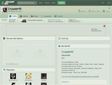Tablet Screenshot of crusader90.deviantart.com