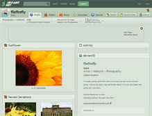 Tablet Screenshot of flixfirefly.deviantart.com