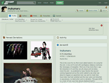 Tablet Screenshot of inukumaru.deviantart.com