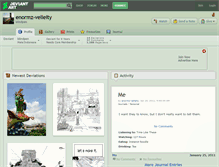 Tablet Screenshot of enormz-velleity.deviantart.com