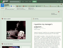 Tablet Screenshot of jlu650.deviantart.com