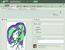 Tablet Screenshot of leelak.deviantart.com