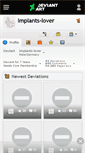 Mobile Screenshot of implants-lover.deviantart.com