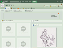 Tablet Screenshot of implants-lover.deviantart.com