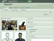 Tablet Screenshot of orange-kraken.deviantart.com