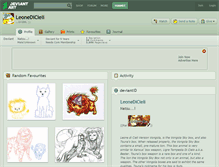 Tablet Screenshot of leonedicieli.deviantart.com