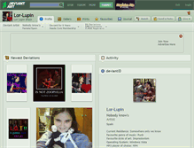 Tablet Screenshot of lor-lupin.deviantart.com