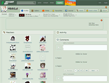 Tablet Screenshot of hibikilui.deviantart.com