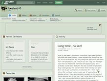 Tablet Screenshot of lionslamb10.deviantart.com