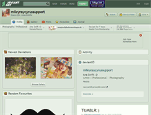 Tablet Screenshot of mileyraycyrussupport.deviantart.com
