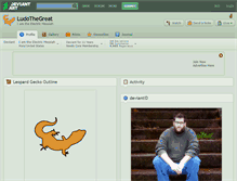 Tablet Screenshot of ludothegreat.deviantart.com