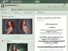 Tablet Screenshot of greatqueenlina.deviantart.com