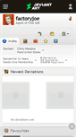 Mobile Screenshot of factoryjoe.deviantart.com