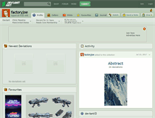 Tablet Screenshot of factoryjoe.deviantart.com