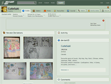 Tablet Screenshot of cutiesuki.deviantart.com