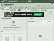 Tablet Screenshot of digitaldomain123.deviantart.com