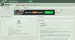 Desktop Screenshot of lizbound.deviantart.com