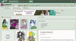 Desktop Screenshot of cowbunny91.deviantart.com