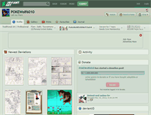 Tablet Screenshot of pokewolf6010.deviantart.com
