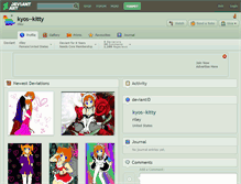 Tablet Screenshot of kyos--kitty.deviantart.com