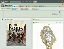 Tablet Screenshot of kaztorama.deviantart.com