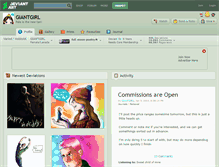 Tablet Screenshot of giantgirl.deviantart.com