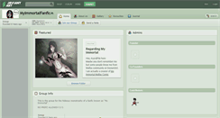 Desktop Screenshot of myimmortalfanfic.deviantart.com