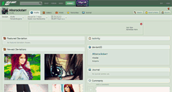 Desktop Screenshot of missrockstarr.deviantart.com