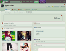 Tablet Screenshot of missrockstarr.deviantart.com
