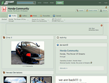 Tablet Screenshot of honda-community.deviantart.com