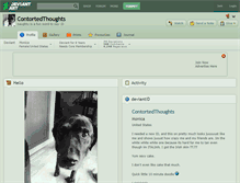 Tablet Screenshot of contortedthoughts.deviantart.com
