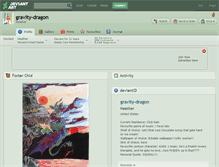 Tablet Screenshot of gravity-dragon.deviantart.com