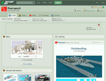 Tablet Screenshot of pixel-pencil.deviantart.com