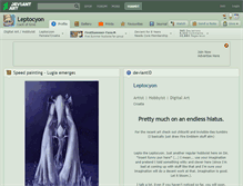 Tablet Screenshot of leptocyon.deviantart.com