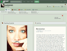 Tablet Screenshot of marsroses.deviantart.com